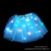 Children's Glow Angel Costume: Girl's Gauze Skirt with Flashing Wings and 20-Light Butterfly Design, 3-Piece Set.