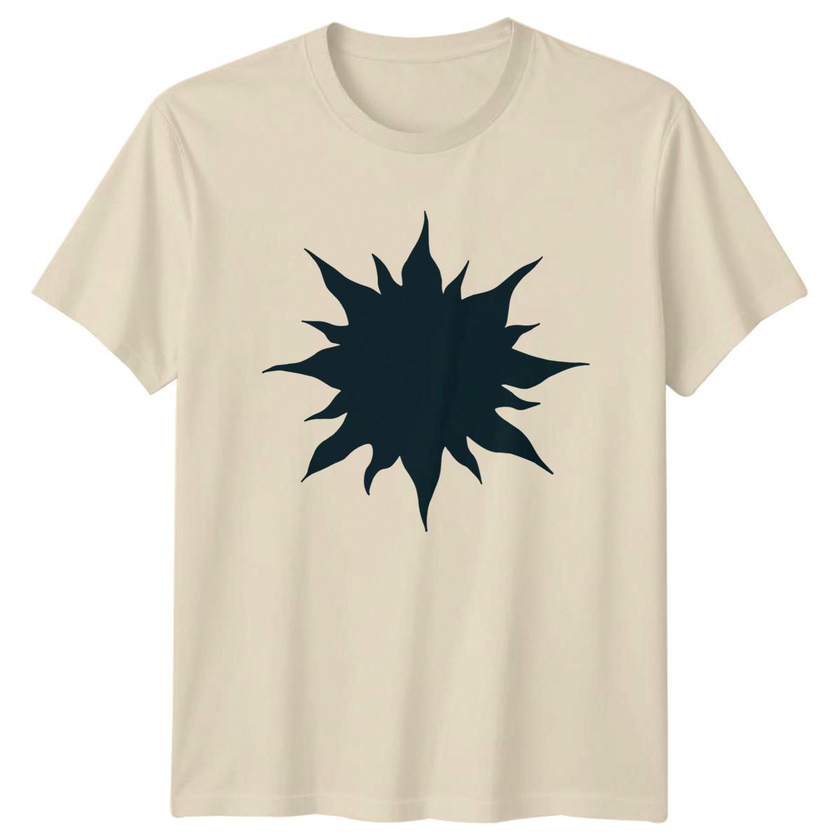 Abstract Starburst Silhouette T-Shirt Abstract Design Gift For Him And Her M
