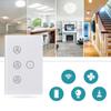 WIFI Tuya Intelligent Fan Light Switch Digital Adjustable Stepless Speed Control Touch Panel Switch APP Wireless Remote Control