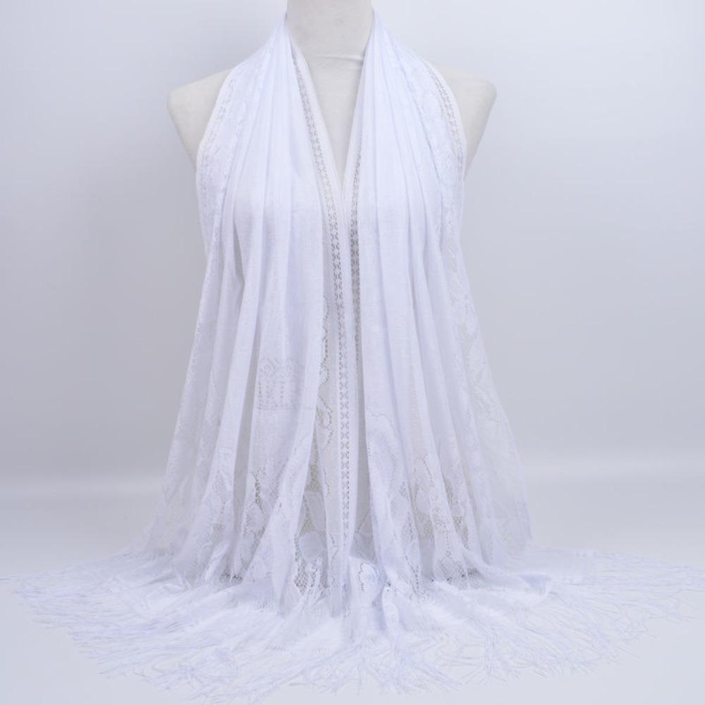 Headwear Headscarf Women Girls Luxury Head Wrap Hollow Tassel Scarf Head Scarves Hijab Shawl Scarf