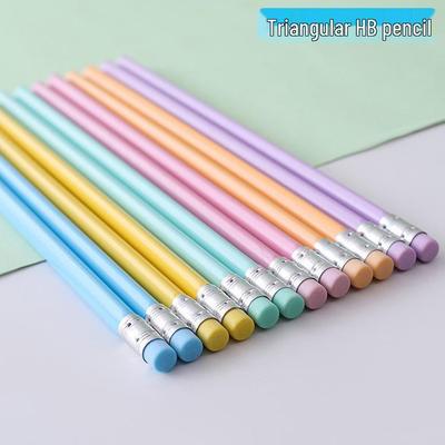 Macaron Pastel HB Triangular Pencil for Posture Correction - Ideal for Beginners