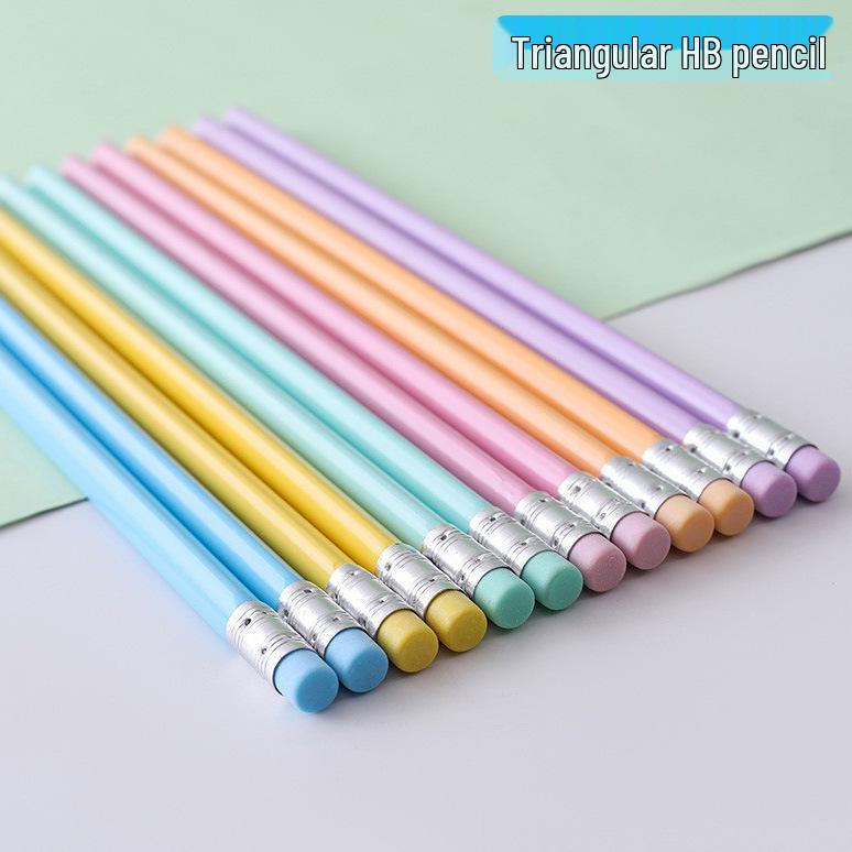 Macaron Pastel HB Triangular Pencil for Posture Correction - Ideal for Beginners