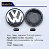 2026 Hot For VW VOLKSWAGEN 4pcs 55mm 56mm 65mm 70mm Car Styling Wheel Center Cap Hub Covers Badge Accessories For VW Golf 4 5 6NI4