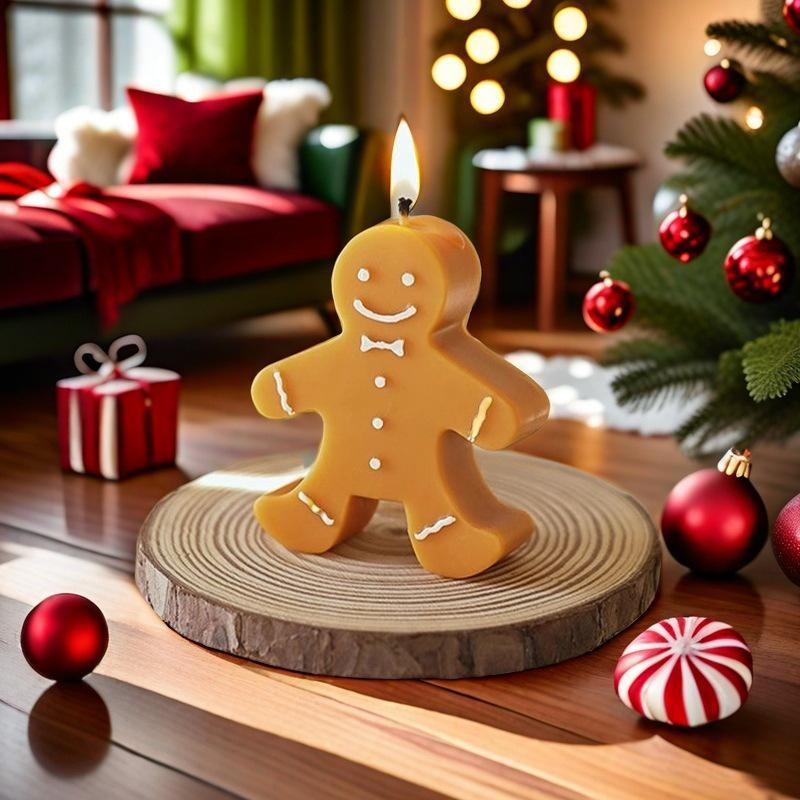 Gingerbread Man Scented Christmas Candle Ornament