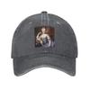 Portrait Of Marie Antoinette Martin Va Baseball Caps Snapback Denim Fabric Hats Adjustable Casquette Sports Baseball Cowboy Hat