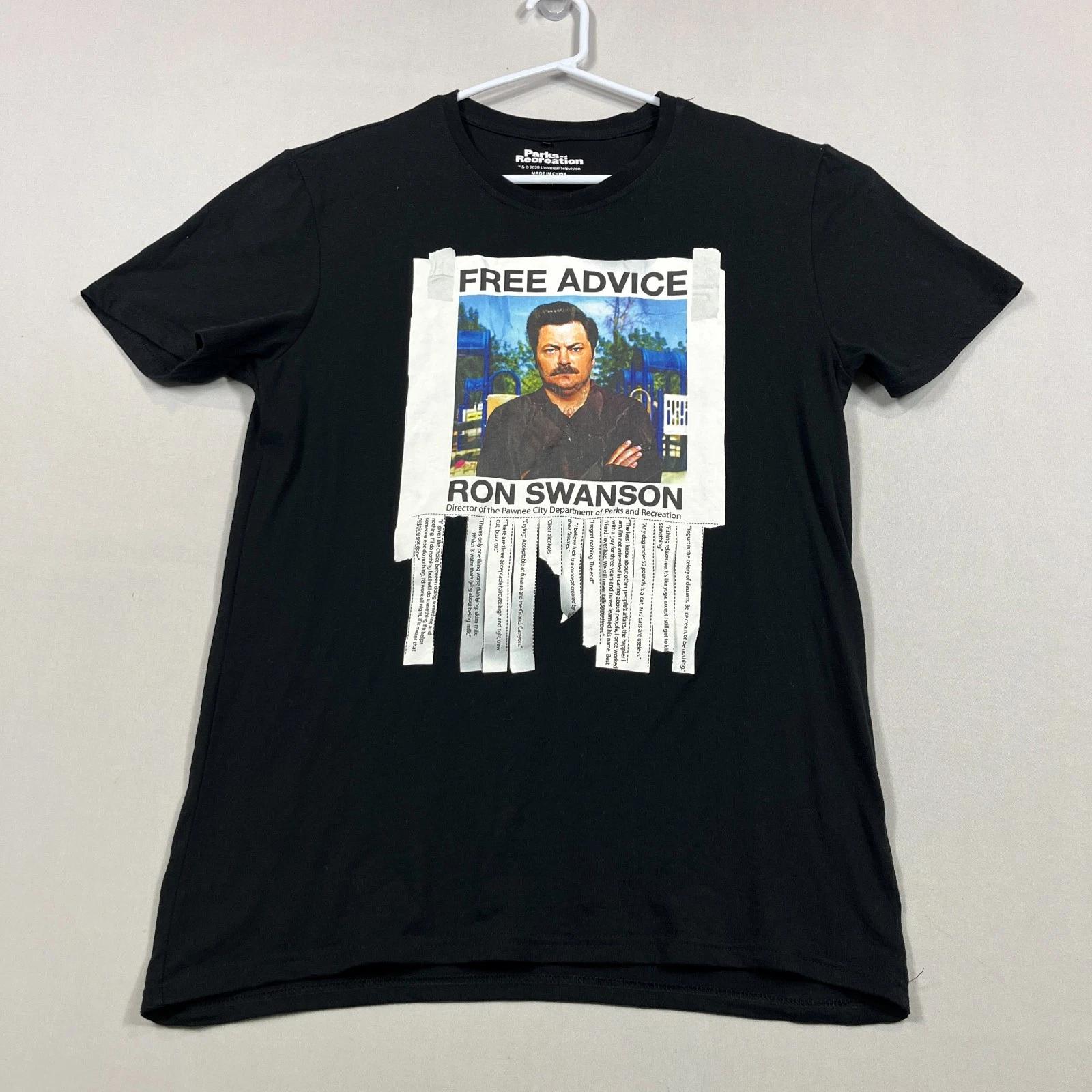 

Parks and Recreation TV Show Rec Ron Swanson Free Advice Tee Shirt Mens Medium M XL