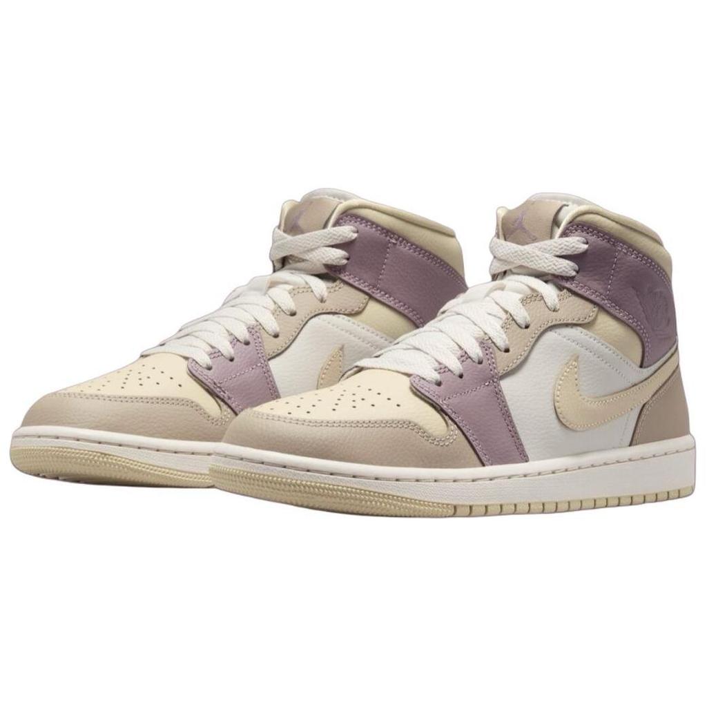 Air Jordan 1 Mid Khaki Taupe Grey Women Sneakers Tan Light-Orewood-Brown HV2370-100