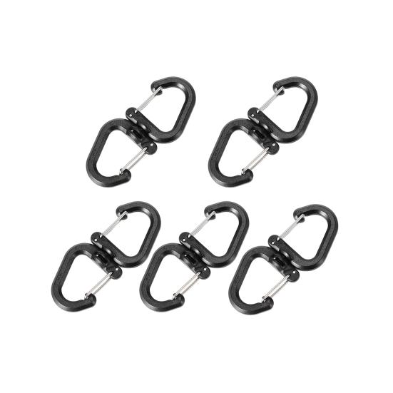 1/5Pcs 360 Degrees Rotating Hook Portable Lightweight Outdoor Camping Hiking S-shaped Swivel