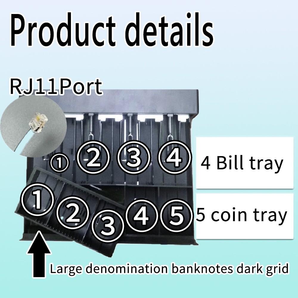 Point of Sale (POS) System Save Money Box Store Coffee Shop Cash Register Commercial Metal Cash Drawer