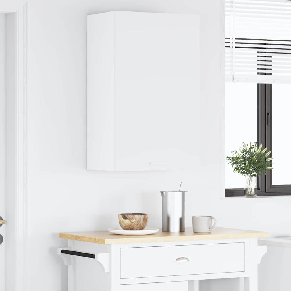 Hanging Cabinet with Storage White 50 x 31 x 80 cm Wood Based Material