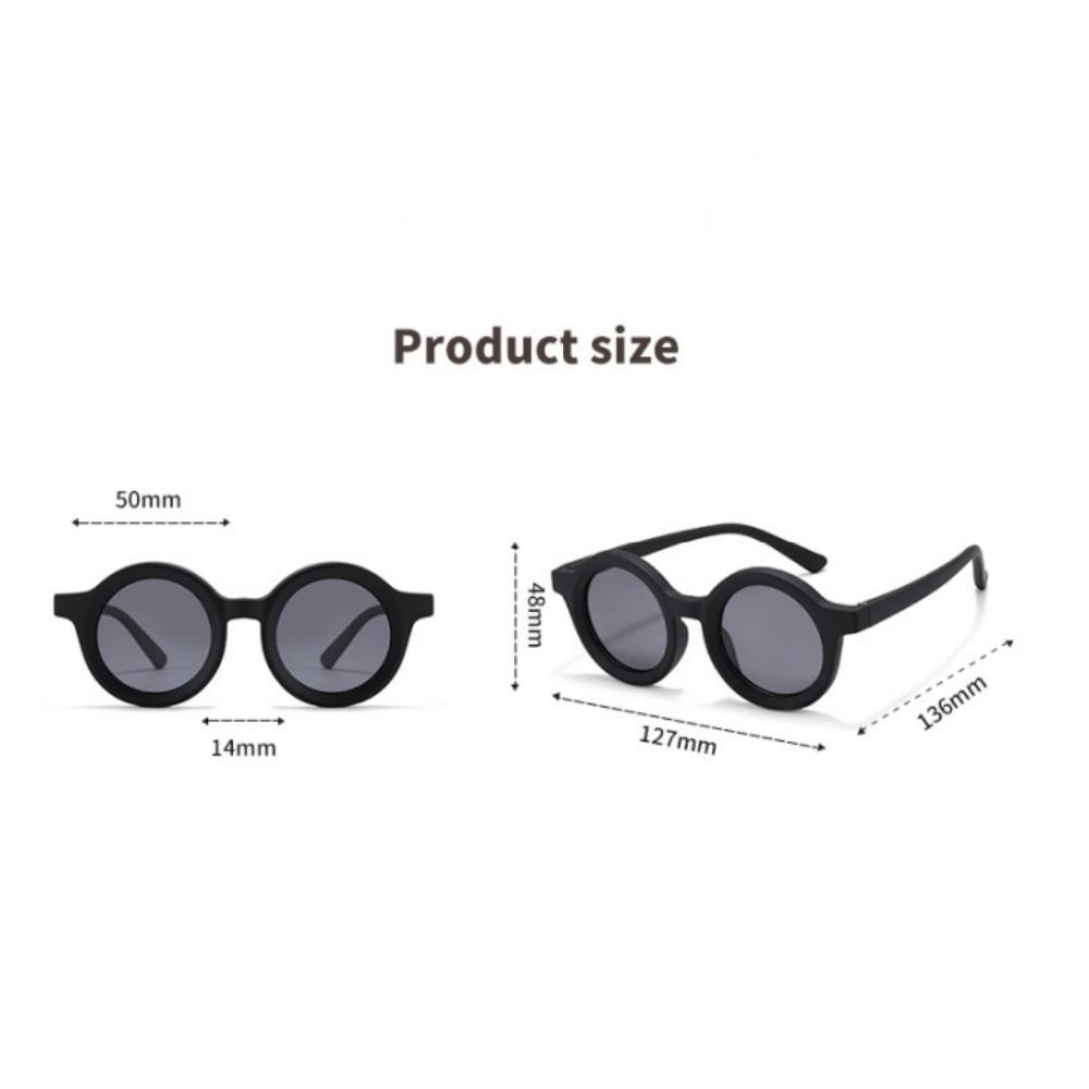 Children'S Sun Glasses Non-Toxic Uv400 Sun Glasses Round Frame Sun Glasses Fexlible Flexible Tpee Sunglasses For Outdoor Sports