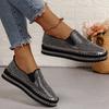 Mokasíny veľkej veľkosti Dámske platformové ploché topánky Jarné Nové Dizajnové Šaty Krištáľové topánky Chôdza Pohodlie Jediné topánky Zapatos Mujer Q84