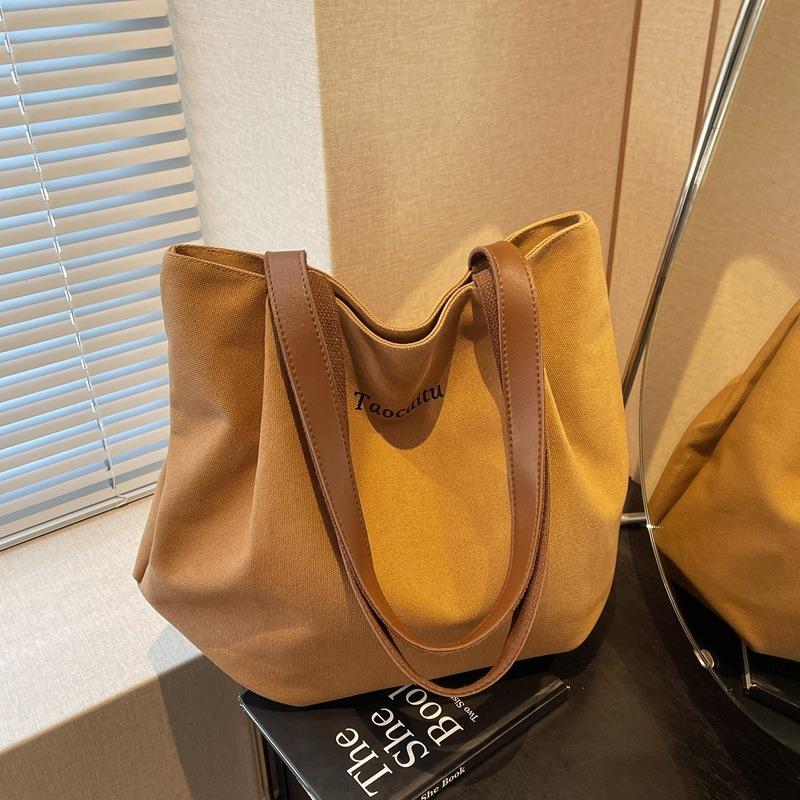 Shoulder Bag Women's College Style Large Capacity Portable New Simple Women's Nylon Hand Carry