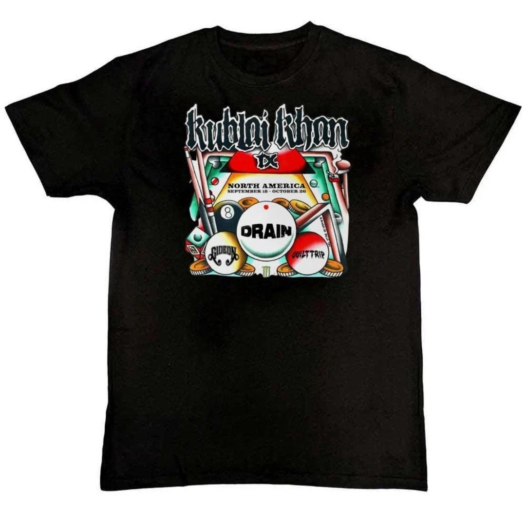 

Kublai Khan TX Tour 2025 Graphic Print Mens Unisex 100% Cotton T-shirt Mens Tees Top L