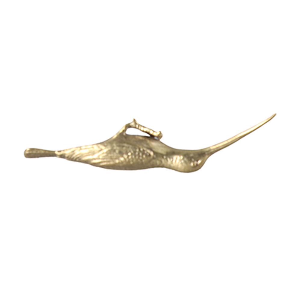 Long Mouth Bird Animal Statue Solid Brass Desktop Ornaments Vintage Tea Pet  Home Decor