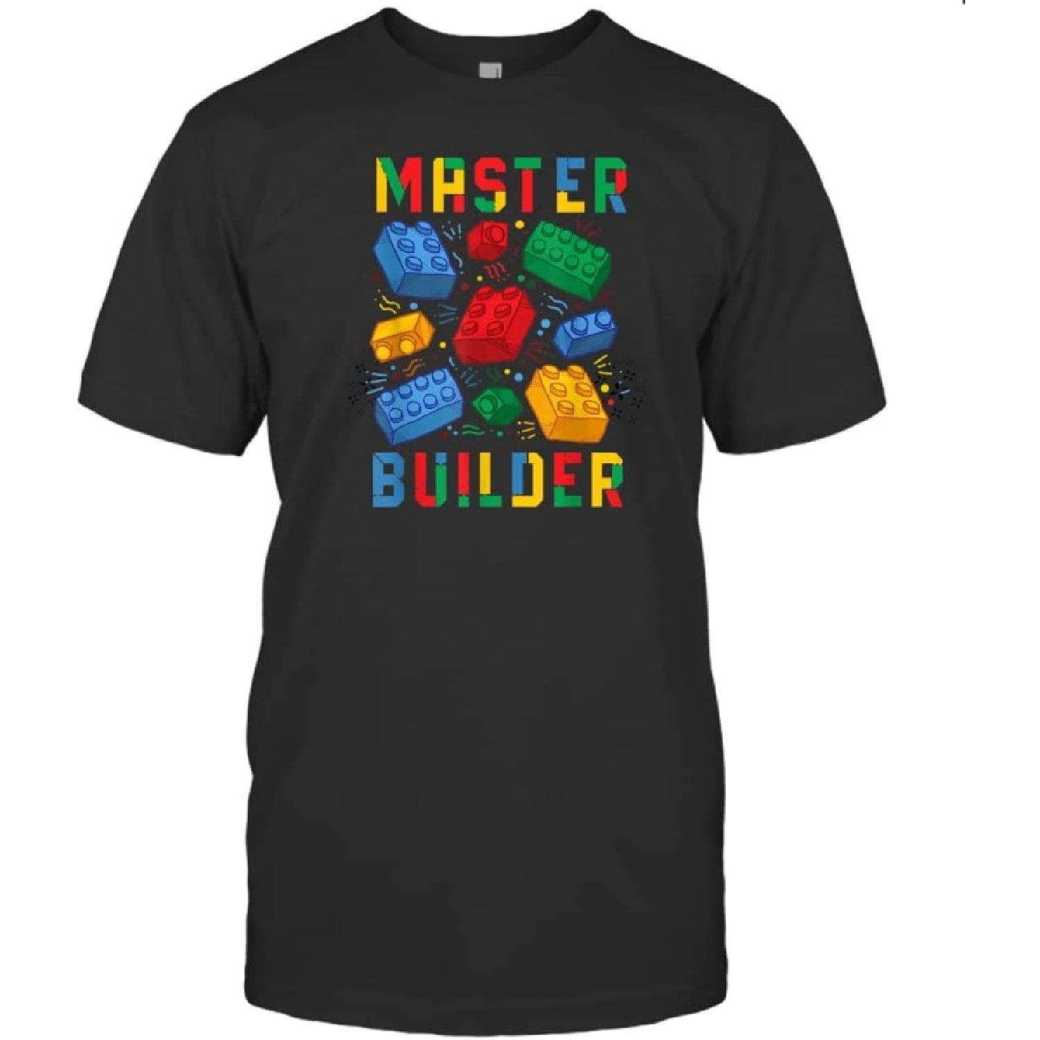 Lunar Zone Brick Builder Funny Blocks Master Builder Unisex Shirt Gift Women Men S