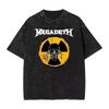Rust In Peace Target Rock Washed T Shirts Streetwear Fashion T-Shirt Megadeths Tees Tops Men Women Graphic Printed