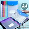 Colorful A4 11-Hole Waterproof Loose-Leaf File Bag for Student Papers
