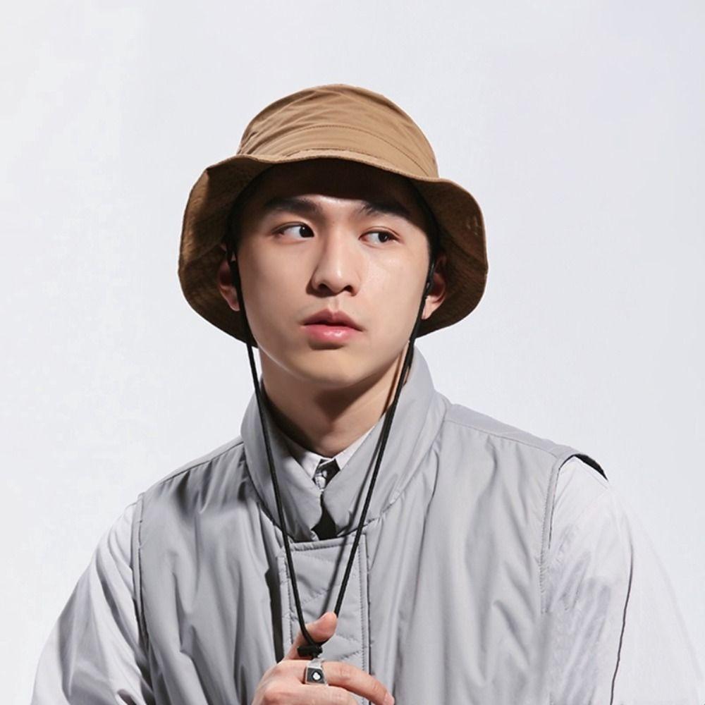 Panama Hats Men's Fisherman Hat Sun Protection Outdoor Sun Hat Camping Hiking Cap  Outdoor Sports