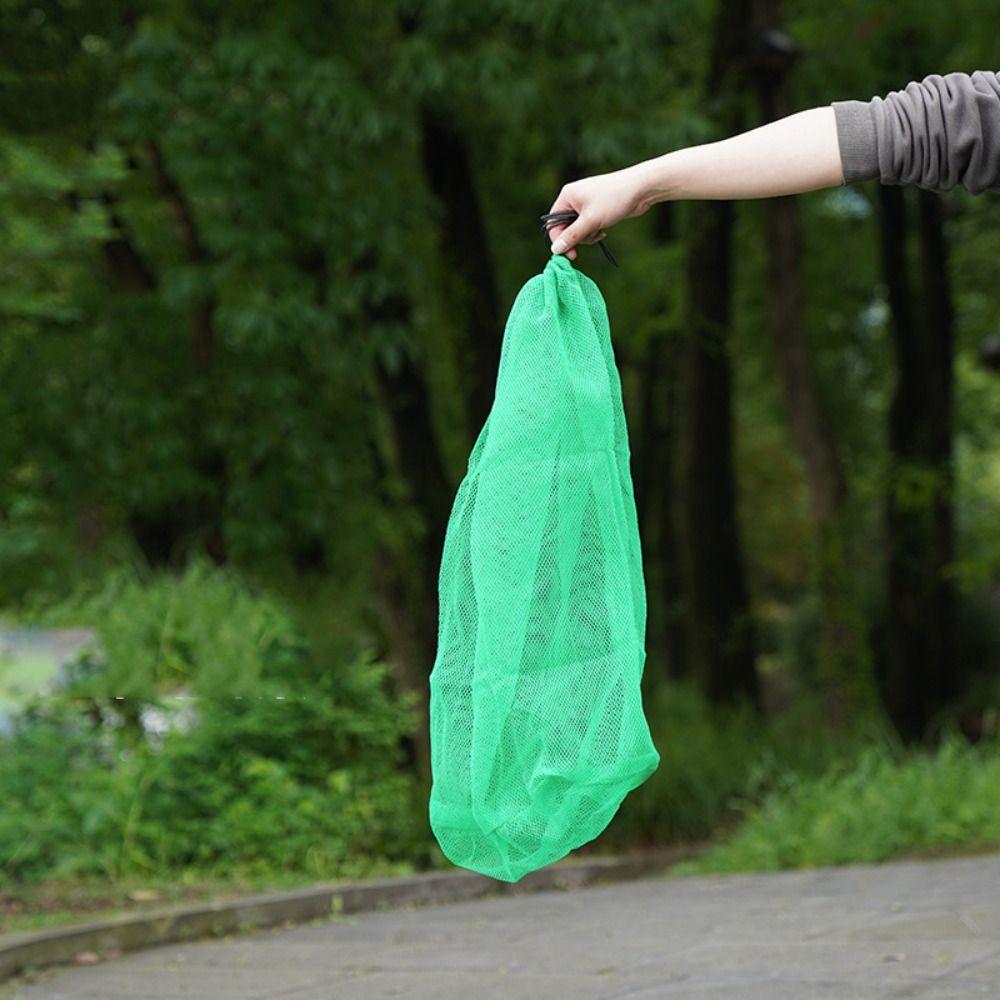 Nylon Green Fish Cage Foldable Thread Collapsible Fish Cage Lightweight Fishing Net Bag  Fishing