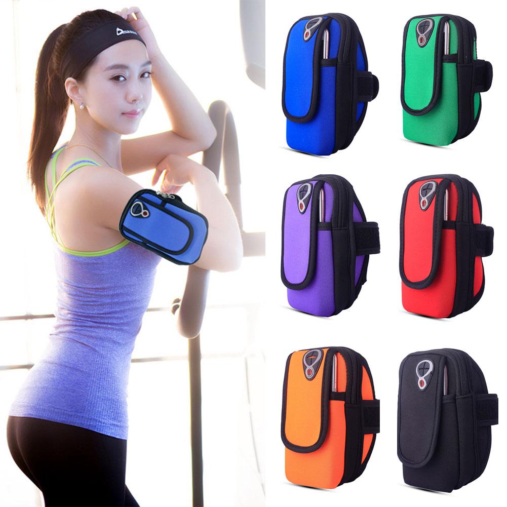 Outdoor Sports Arm Bag Phone Holder Portable Armband Bag Wrist Pockets