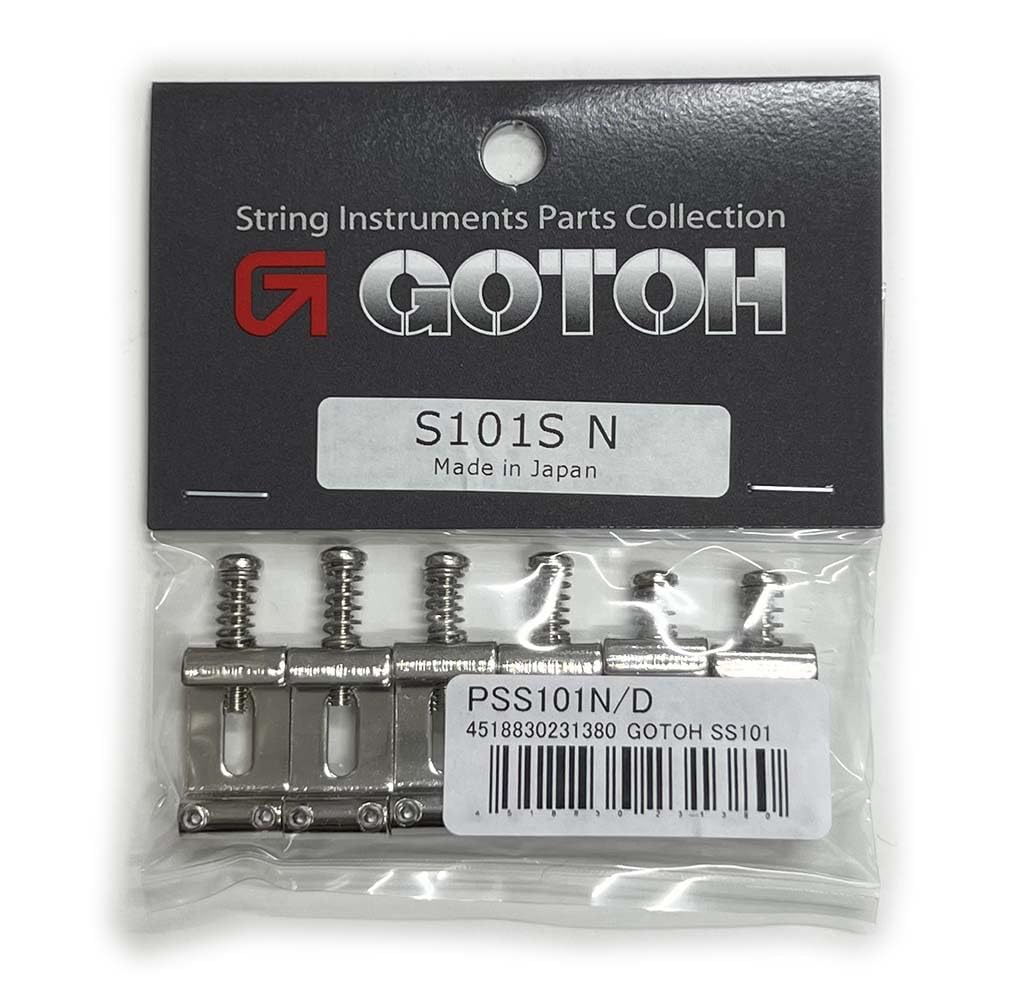 GOTOH Electric Guitar Saddle SS101-N Set, Nickel, PSS101N/D