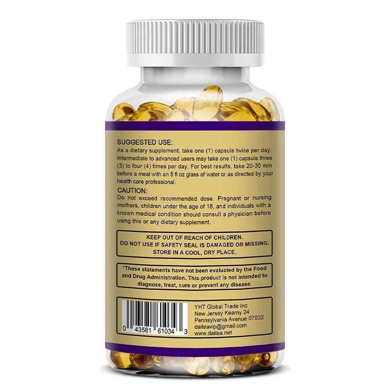 Daitea Vitamin B-Complex Maximum Strength Supplement with All B Vitamins, B1, B2, B3, B6, B12, Biotin, Pantothenic Acid, Choline & Inositol, 120 Caps
