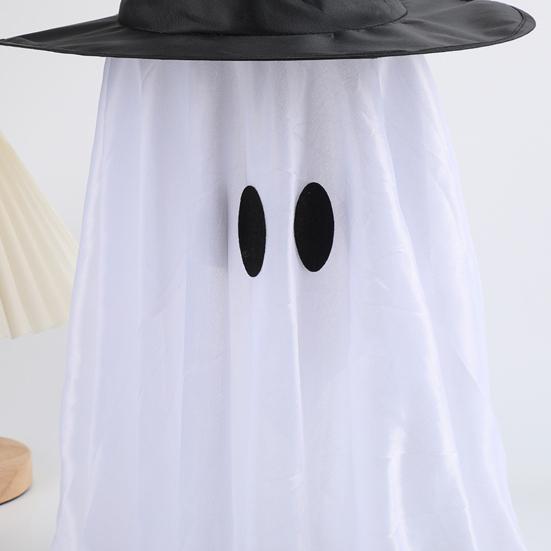 Halloween Hanging Decoration Outdoor Hanging Pumpkin Ghost with Witch Hat for Outside Yard Porch Lawn Tree Decor