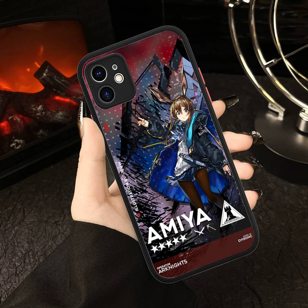 

Игровой чехол для телефона Arknights Amiya для IPhone 16 15 14 11 12 13 Pro Max Plus 12 XS Max Задняя крышка Матовый чехол iphone 12