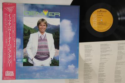 LP Record JOHN DENVER  Its About Time RPL8214 RCA 1983 Japan Obi CountryFolk Used