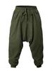 Trousers Outdoor men's hanging pants Casual trousers Retro national style loose pants Solid color leggings