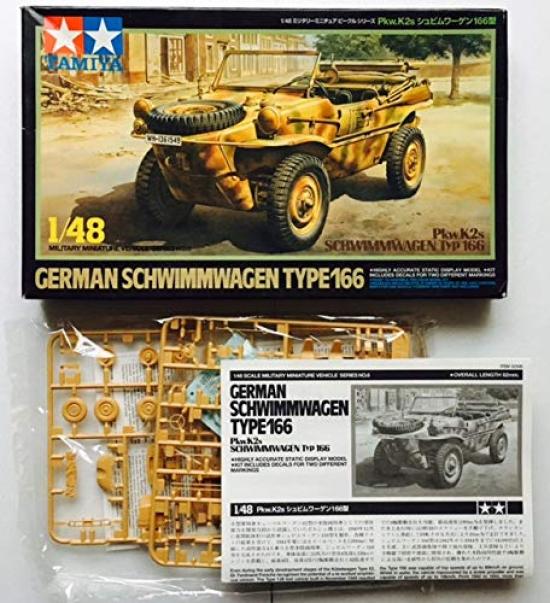

Tamiya German Schwimmwagen Type 166 Scale Military Model Kit 148 [item]