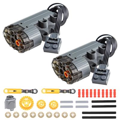 35PCS 88004 Power Enhancement Black Servo Motor Compatible with Lego Technical Parts Preassembled Building Blocks Car Toys MOC Blocks Power Up