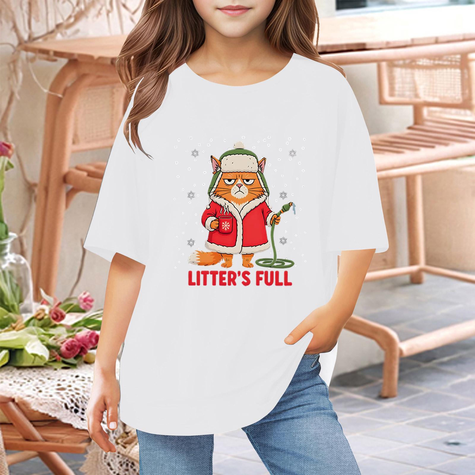 

Футболки для малышей, девочек и мальчиков, детские футболки с короткими рукавами и принтом для мальчиков и девочек 1-12 лет 160 белый