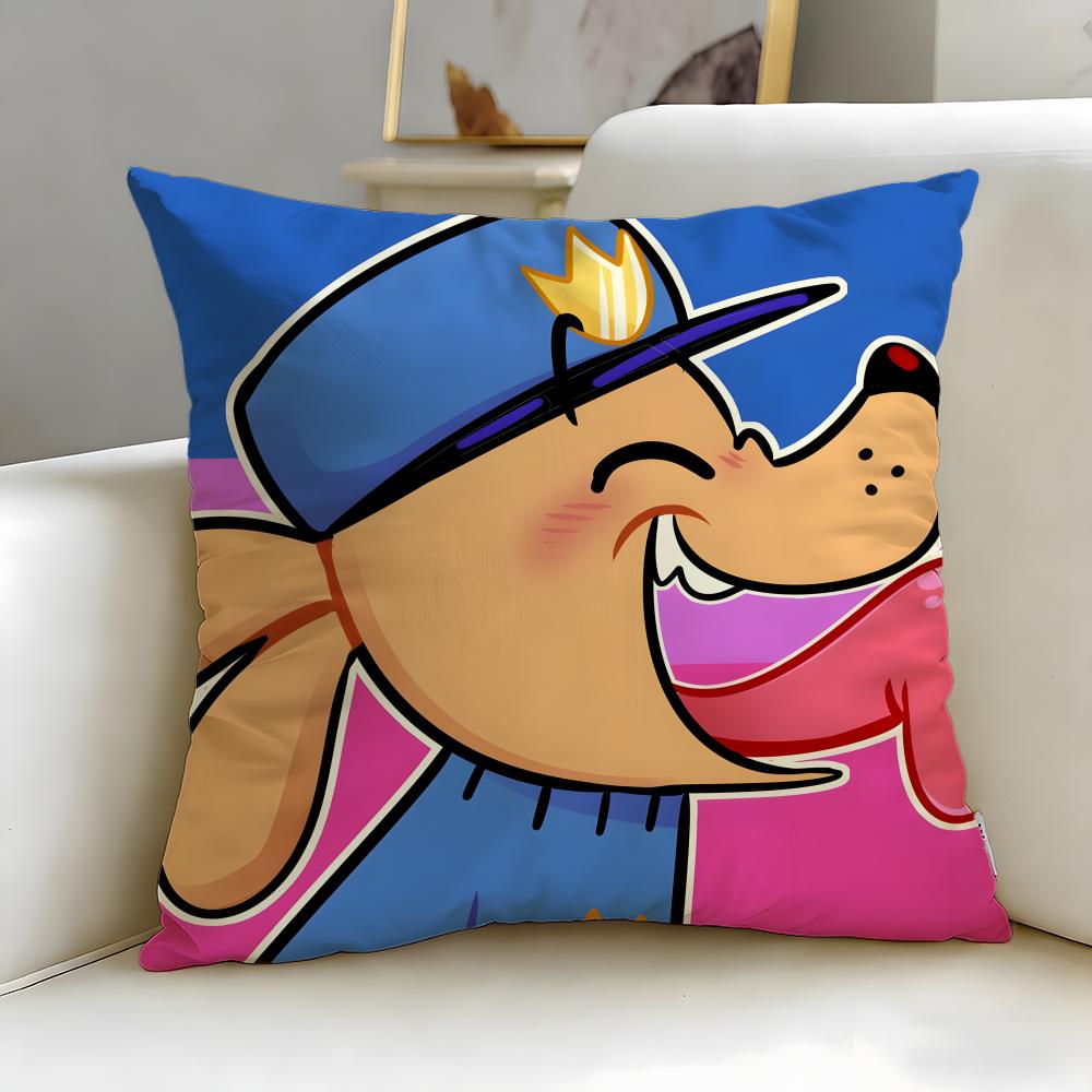 Popularna poszewka na poduszkę z kreskówki Dogman – Miękka i łatwa do prania – Uniwersalna do sofy, łóżka, podróży i biura