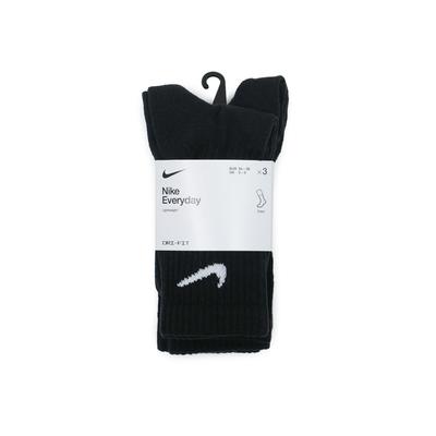 Nike Unisex Socks SX7676-010 Everyday Lightweight Training Crew Socks 3 Pairs Black