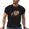 Scary Grizzly Bear TShirt Big Size Loose Fit Tee Shirt