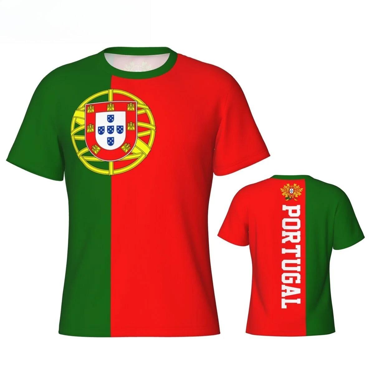Sports T-shirt Portugal Flag Portuguese 3D Tees Jersey Clothes Soccer Football Fans Gift T Shirt S