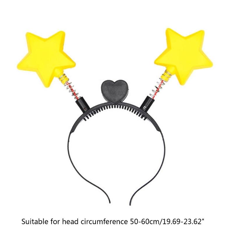 Bouncing Star Shape Headband Carnival Performances Hair Hoop for Adult Unisex
