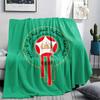 Morocco National FC Printed Flannel Blanket, Soft Throw for Bedroom Sofa, Washable,soccer Fan Merchandise, Great Gift.
