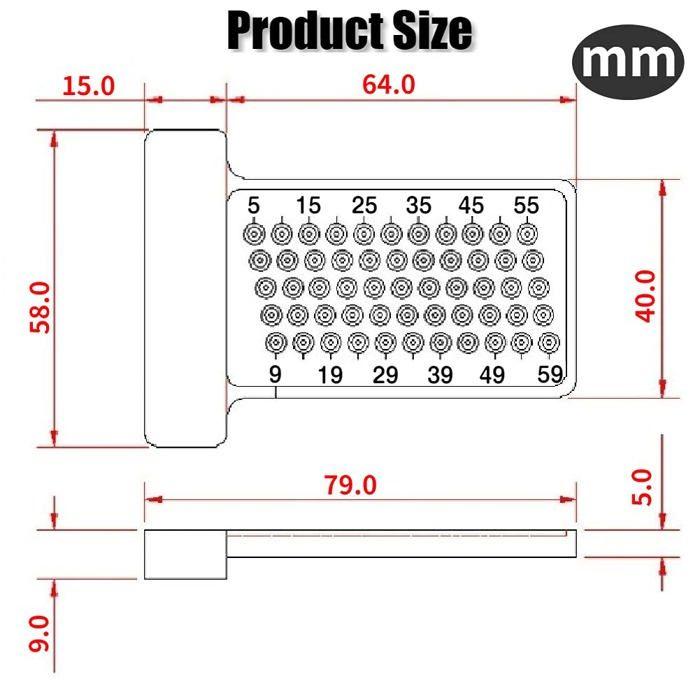 Outil de Traçage - Fafeicy - Fafeicyog1tfxve6p-02 - Aluminium - Anodisé - Compact