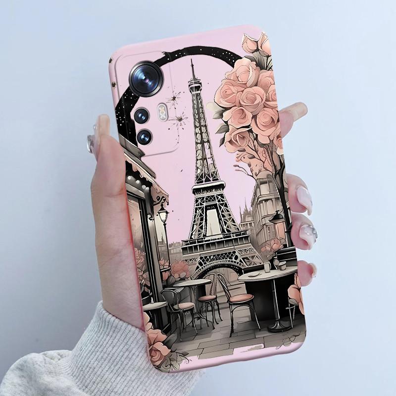 For Xiaomi 12 12X Case For Xiaomi Mi 12 Pro Flower Girl New Design Back Cover Housing For Mi12 12Pro Soft Silicone Funda Shell