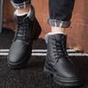 Men's All-match Geniune Leather Outdoor Ankle Boots Winter Warm Soft Plush Lining Snow Boots