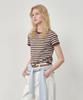 OSTKAKA Essential Ringer T-Shirt Brown Stripe