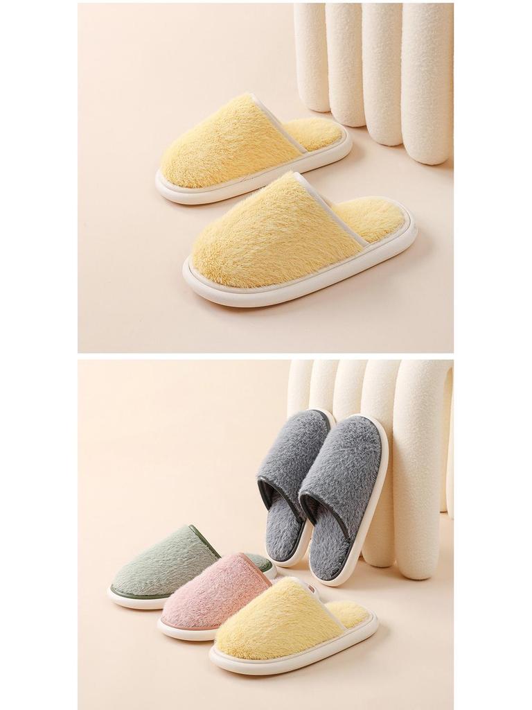 Clearance: Women's Thick Sole Furry Slippers, Warm Non-Slip for Outdoor and Home.