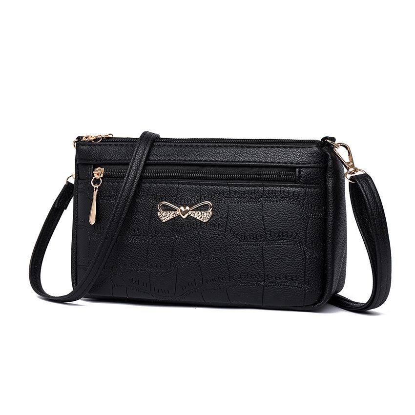 

Women s Bag Crossbody Bag High-end Feel Underarm Bag Simple Crocodile Pattern Multi-function Shoulder Bag чорний