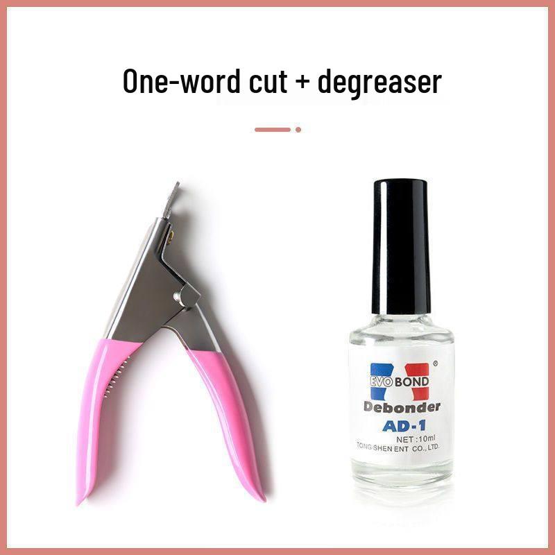 U-Shaped Nail Clippers and File for Gel Extensions - Salon-Quality Manicure Tool Set