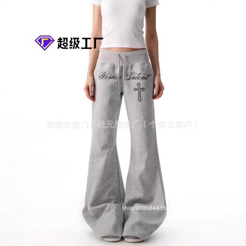 Womens Flared Straight Leg Casual Pants 2026 Comfort Relaxed Wide Trousers