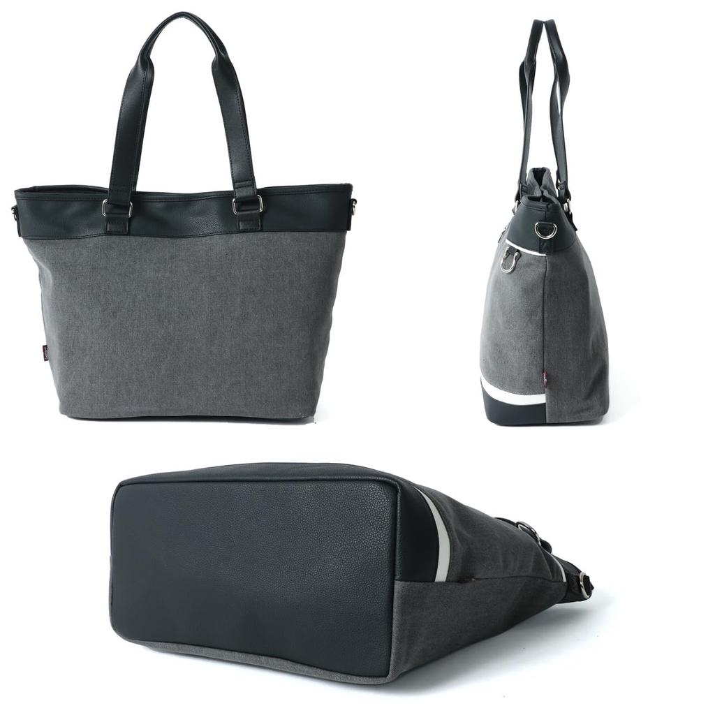 Torba typu tote denim z możliwością zmiany dojazdów do szkoły A4 stylowy prezent granatowy za darmo [Liberto Edwin] męska dwustronna