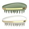 Household Hair Scalp Comb Portable Wet and Dry Brush Head , Green